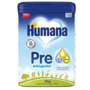 Humana Pre Uploaded Anfangsmilch Pulver 750 g Säuglingsanfangsnahrung Neugeborene Milchpulver